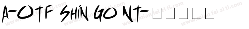 A-OTF Shin Go NT字体转换